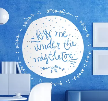 Mistletoe Wheinachten Aufkleber - TenStickers