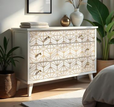 Möbelfolie art deco gold farbverlauf - TenStickers