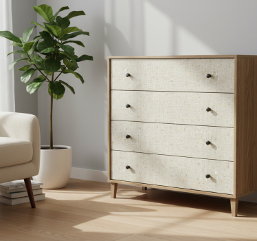 Möbelfolie beige gewebeimitat - TenStickers