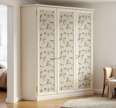 Möbelfolie beige magnolienblüten - TenStickers