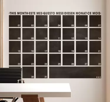 Tafelfolie Monat - TenStickers