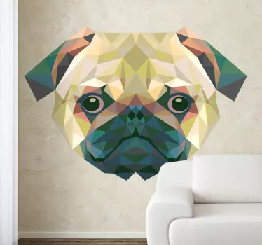 Mops Aufkleber - TenStickers