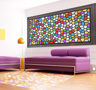 Fensteraufkleber mit Mosaiksteinen - TenStickers
