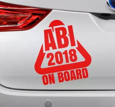 Autoaufkleber Abi on Board - TenStickers