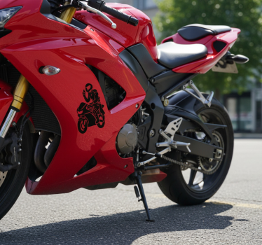 Motorrad aufkleber begrüßungs akzent - TenStickers
