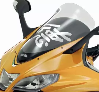 Motorrad Aufkleber chinesisches Schriftzeichen Moral - TenStickers
