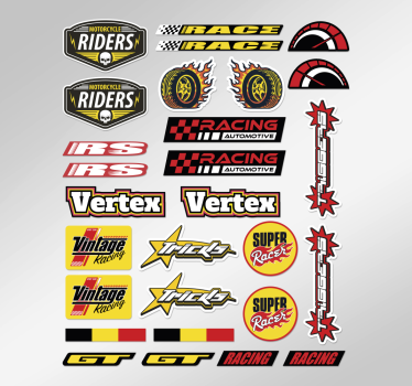 Motorrad Aufkleber einzelnes bombenpaket - TenStickers