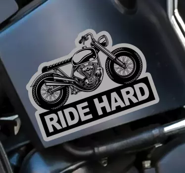 Motorrad aufkleber fÄhre hart - TenStickers