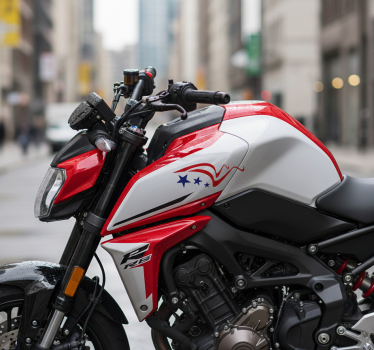 Motorrad aufkleber freiheit feuer fluss - TenStickers