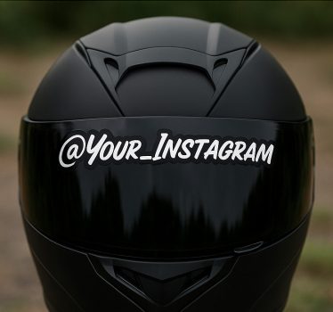 Motorrad aufkleber helm individuell beschriftet - TenStickers