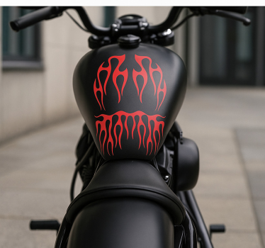 Motorrad aufkleber inferno fahrer paket - TenStickers