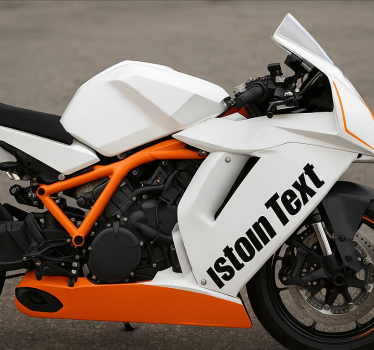 Motorrad aufkleber mit individuellem text - TenStickers