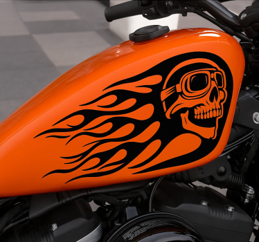 Motorrad aufkleber speed demon tankdesign - TenStickers