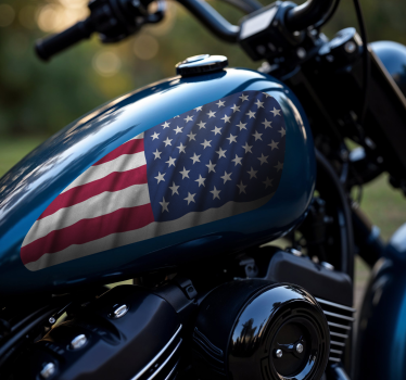 Motorrad Aufkleber sportster mit usa-flagge - TenStickers