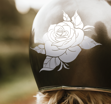 Motorrad Aufkleber wildrosen-design - TenStickers