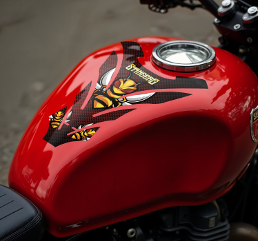 Motorrad Aufkleber wütende biene - TenStickers