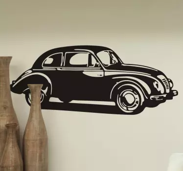 Motorrad Folie oldtimer-silhouette - TenStickers