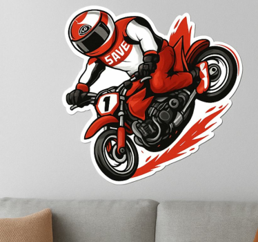 Motorrad folie roten reiter spray - TenStickers