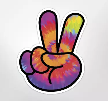 Motorrad Aufkleber finger Friedenssymbol - TenStickers