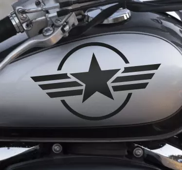 Sterndesign Motorrad Aufkleber - TenStickers