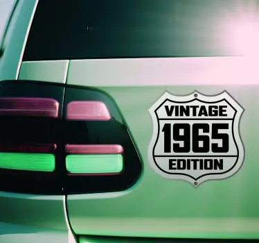 Vintage 1965 Autoaufkleber - TenStickers