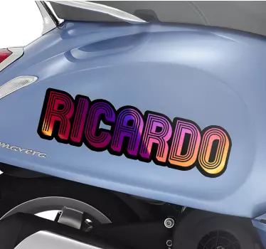 Motorrad Aufkleber Unfokussierter glänzender umrissname - TenStickers