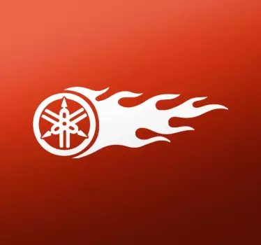 Motorrad Aufkleber Yamaha Flamme - TenStickers