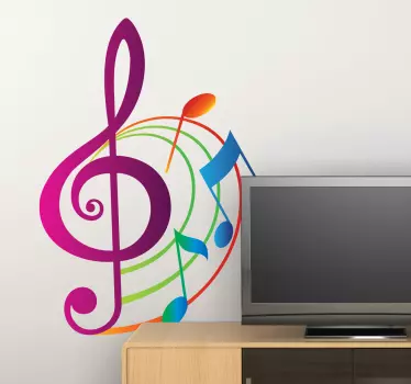 Musik Töne Wandsticker - TenStickers