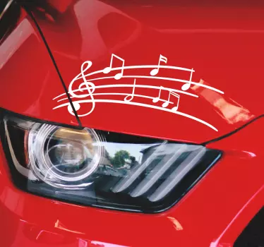 Autoaufkleber Musiknoten - TenStickers