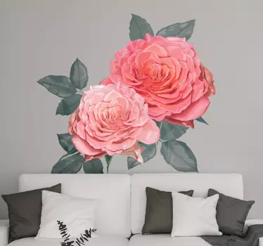 Nelken Blumen Wandtattoo - TenStickers