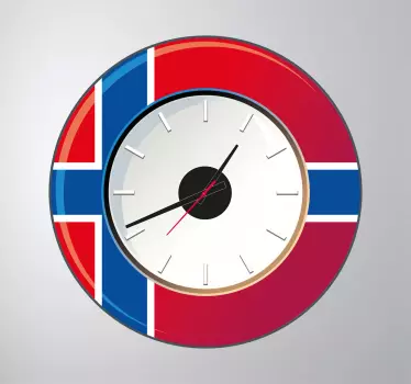 Norwegen Uhr Aufkleber - TenStickers