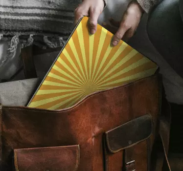 Laptop Aufkleber Abstrakter Sonnenuntergang - TenStickers