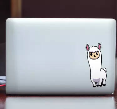 Süßes Alpaka Laptop Stiicker - TenStickers