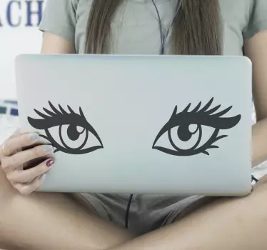 Notebook Aufkleber Anime augen - TenStickers