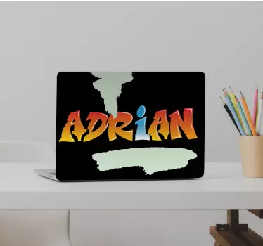 Notebook Aufkleber Der graffiti-buchstabe deines namens - TenStickers