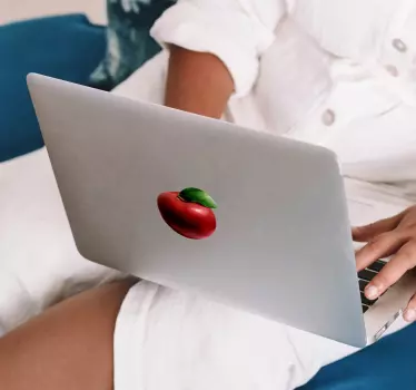 Notebook Aufkleber Realistischer Apfel - TenStickers