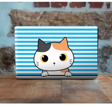 Notebook Aufkleber Süße cartoon-katze - TenStickers