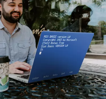 Laptop Programmierer Aufkleber - TenStickers
