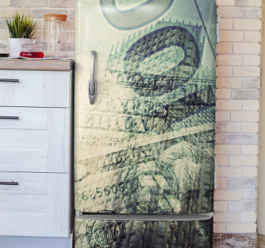 Folie Kühlschrank währungs-overlay - TenStickers