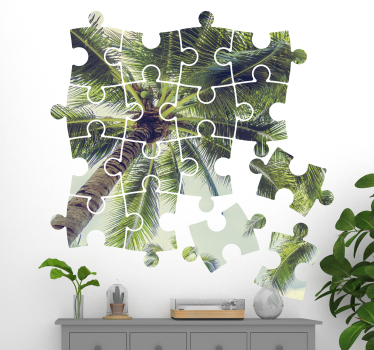Wandtattoo Jugendzimmer Palmen Puzzel - TenStickers