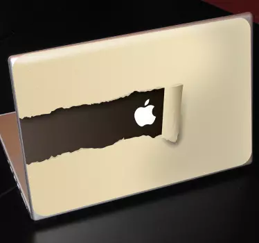 Laptopaufkleber Papierriss - TenStickers