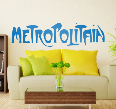 Wandtattoo Wohnzimmer Metropolitain - TenStickers