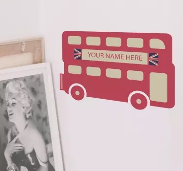 Personalisierbarer Double-Decker - TenStickers