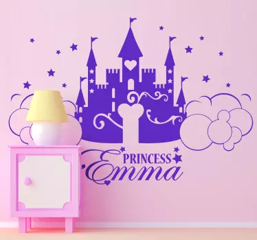 Personalisierbares Schloss als Aufkleber - TenStickers
