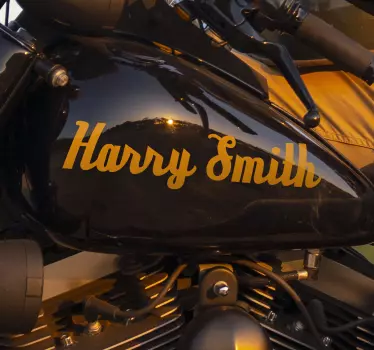 Personalisierter Motorrad Aufkleber Kalligrafie - TenStickers