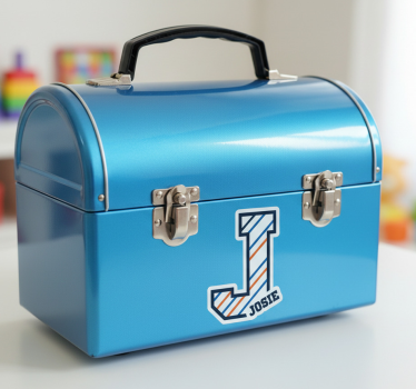 Personalisierter aufkleber für lunchbox mit großbuchstaben - TenStickers