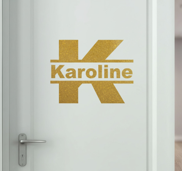 Personalisierter aufkleber professionelles logo für tür - TenStickers
