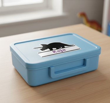 Wandtattoo kinderzimmer triceratops namensschild - TenStickers