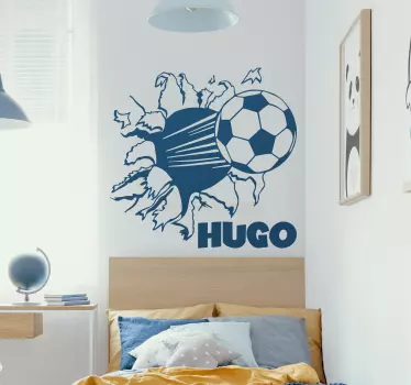 Personalisiertes Fußball Wandtattoo - TenStickers