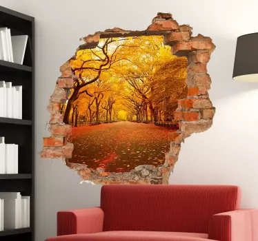 Wandtattoo Wohnzimmer personalisierbares Wandfoto - TenStickers